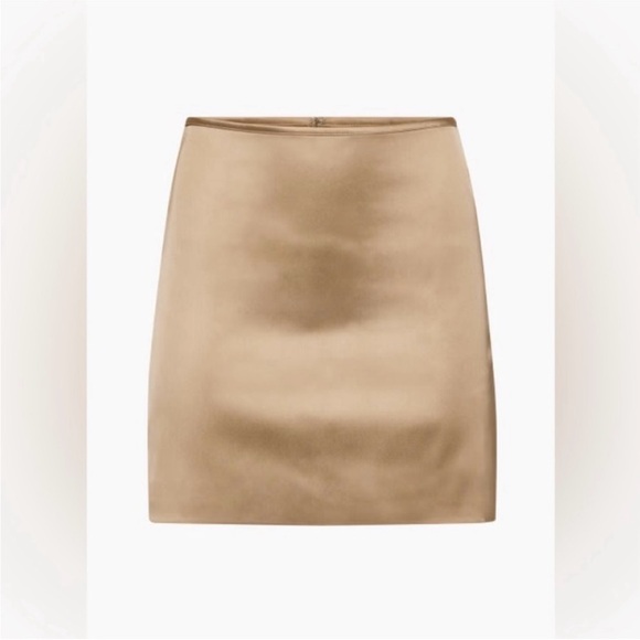 Aritzia Wilfred Satin Tavern Mini Skirt - Picture 2 of 7